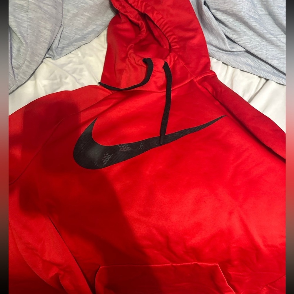 Nike red hoodie
